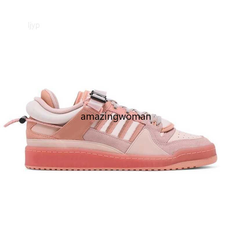 

Casual Shoes quality Bunny Bad x Forum Buckle Low men women Core Black Easter Egg Patchwork White Gum Crew Green sports sneakers trainers, 7 denim blue