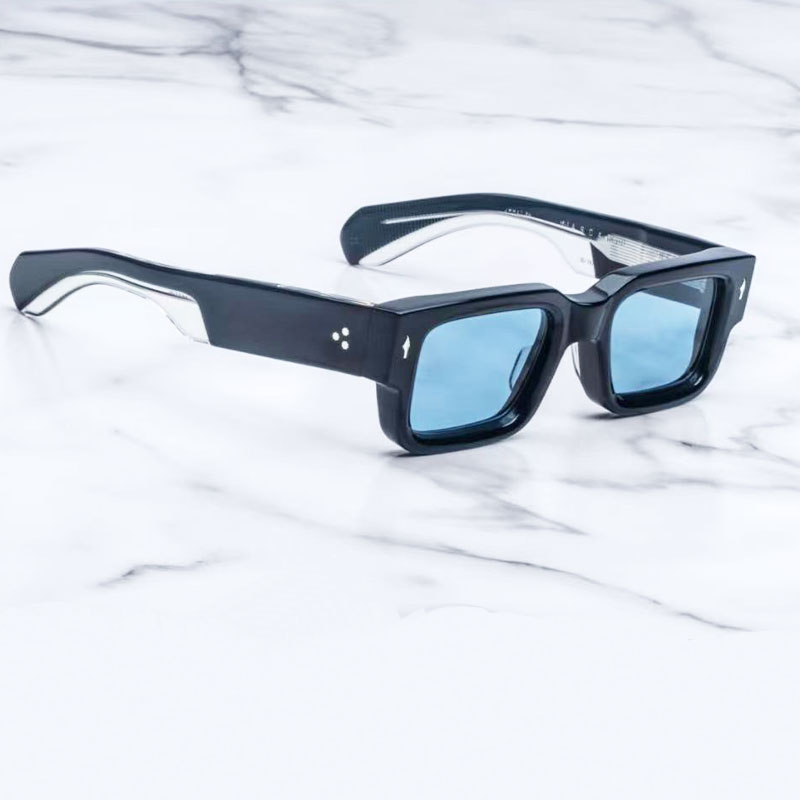 

ASCARII eyeglasses classic horn reading glasses Vintage square thick plate frame fashion party designer sunglasses premium men womens luxury brand glasses