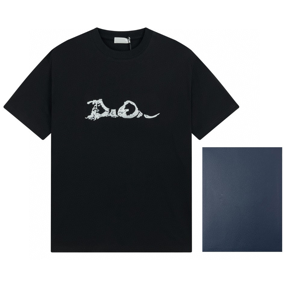 

Men's Plus Tees & Polos Round neck embroidered and printed polar style summer wear with street pure cotton d3ww