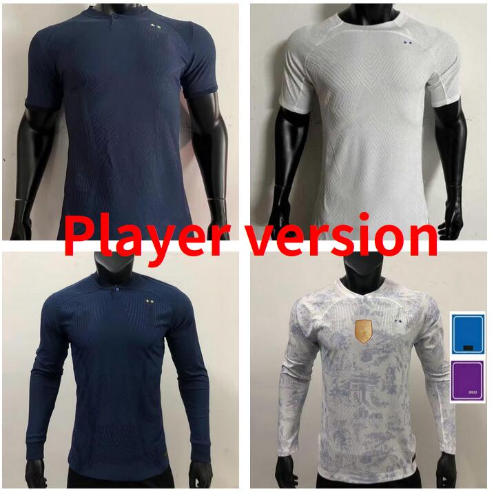 

22 23 BENZEMA MBAPPE GRIEZMANN soccer jerseys French KANTE 2023 World POGBA cup ZIDANE GIROUD MATUIDI Kimpembe Maillot de football shirt Player version, 2022