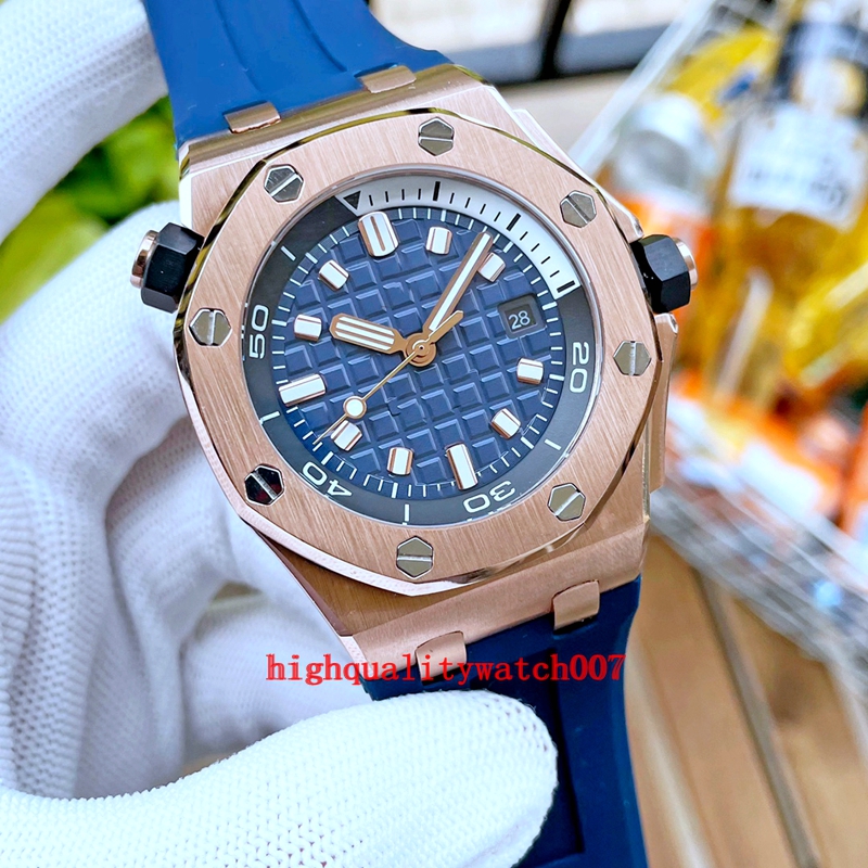 

10 Color Topselling Men's Watches new version Diver 42mm 15720ST 15710 Asia 2813 Movement Transparent Mechanical Automatic Mens Watch Men's Wristwatches