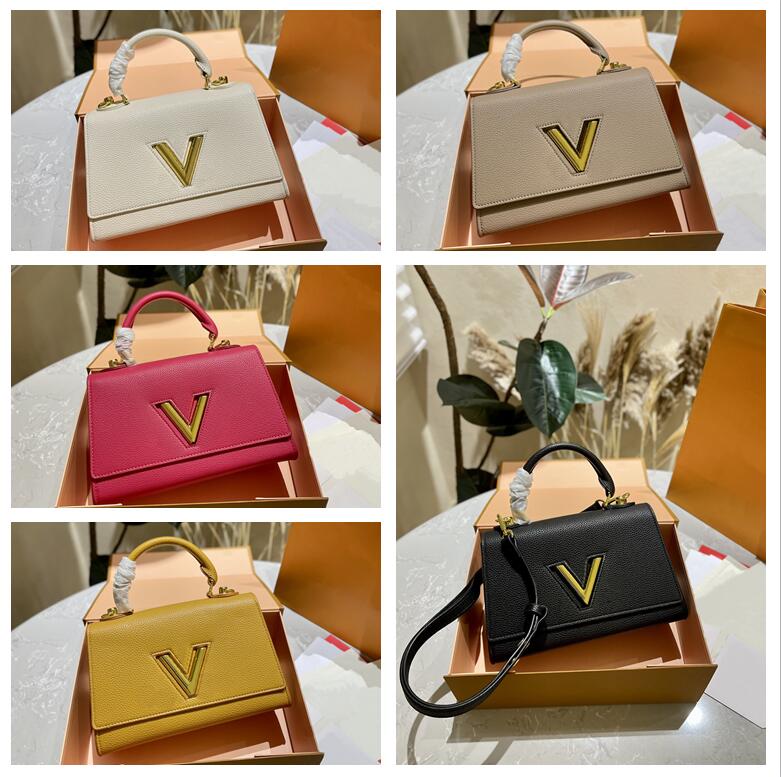 

TZ 22ss Designer bags Twists Flap Handbag Women Luxury Litchi Pattern Shoulder Bags Fashion V-Twist Lock Crossbody bag outdoor Lady Pochette handbags purse 23CM, Customize