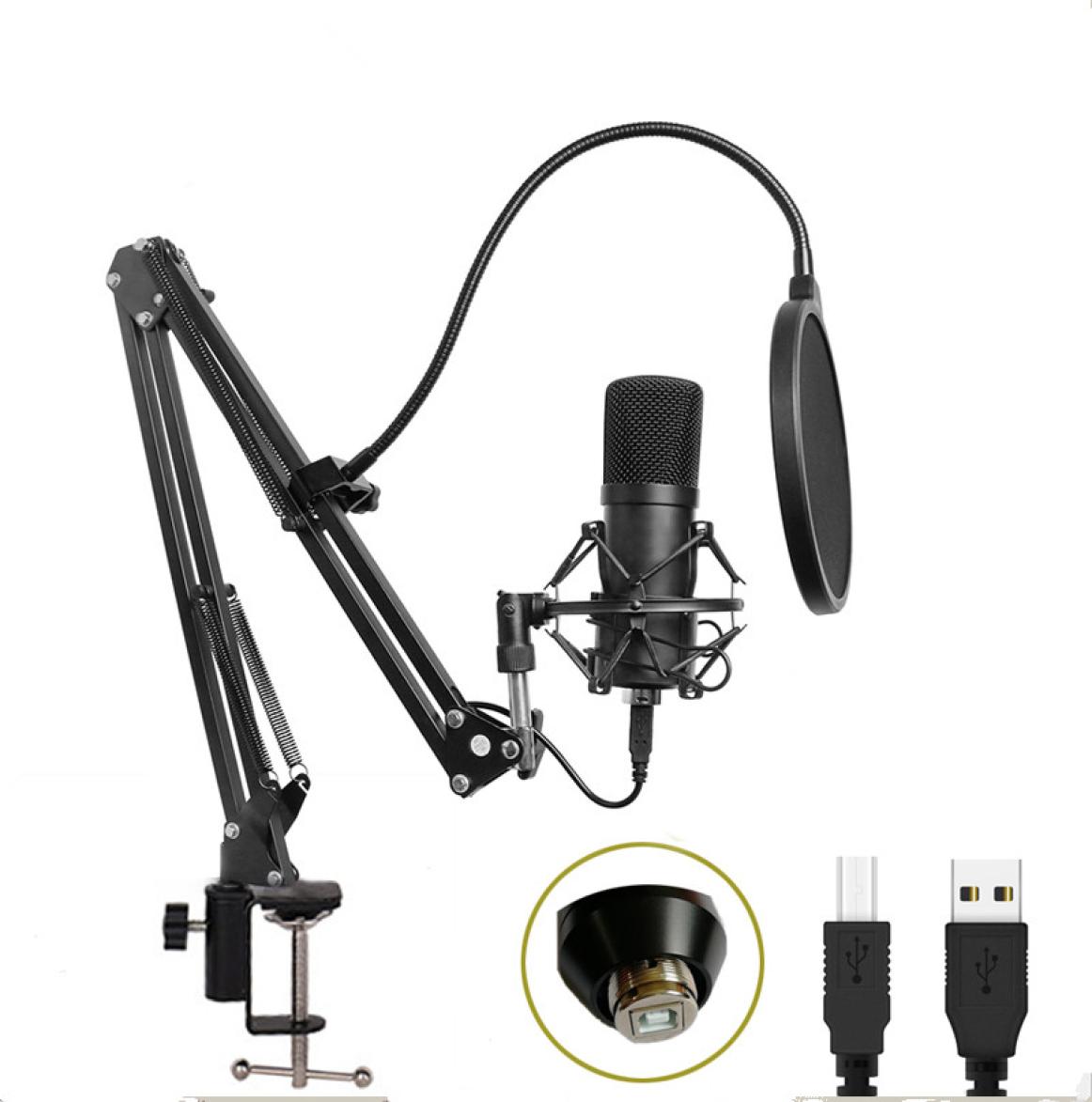 

BM700 USB Microphone Kit 192KHZ24BIT Professional Podcast Condenser Microphone for PC Karaoke Youtube Studio Recording Mikrofo6953044