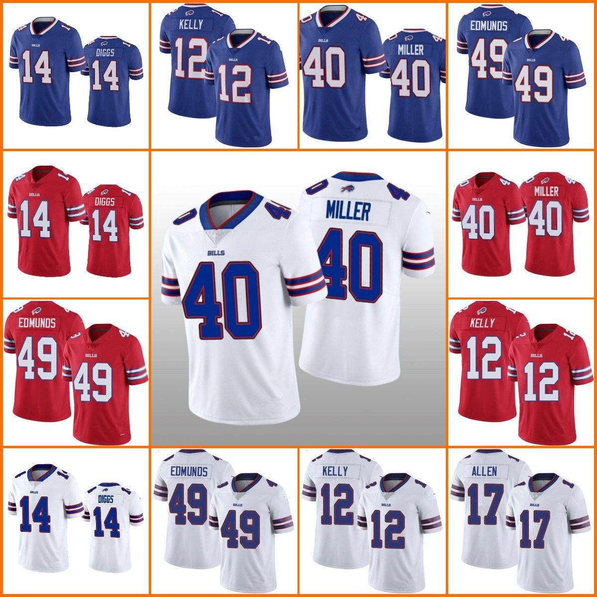 

Football Jersey Wholesale Custom Buffalo''Bills''MEN Stefon Diggs 17 Josh Allen 12 Jim Kelly Von Miller Rush ''NFL''Women Youth Limited Jers
