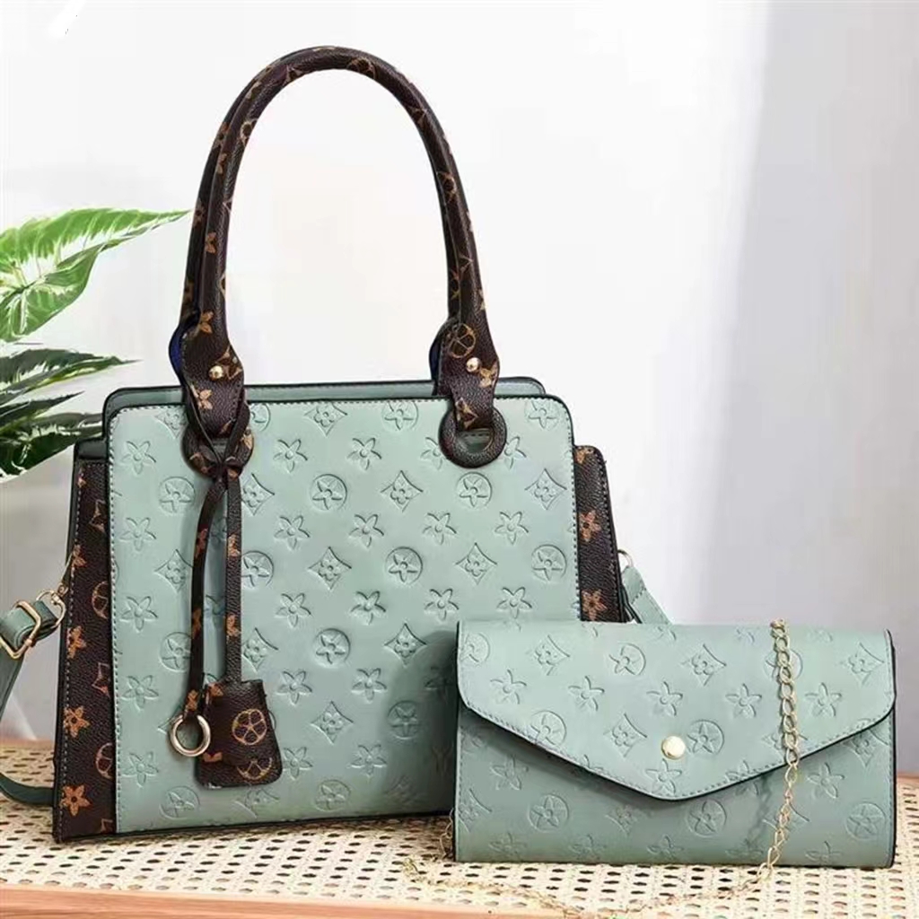 

Luxurys handbags women purse leather embossed totes designer handbag lady large capacity shopping crossbody tote bag the shoulder tote bags, Light green