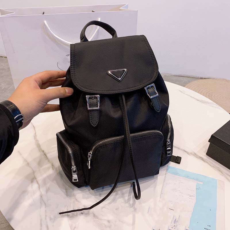 

New Fashion Multifunctional Nylon Backpack Luxury Travel Large Capacity One Shoulder HandbagSuitable for All Occasions, Black