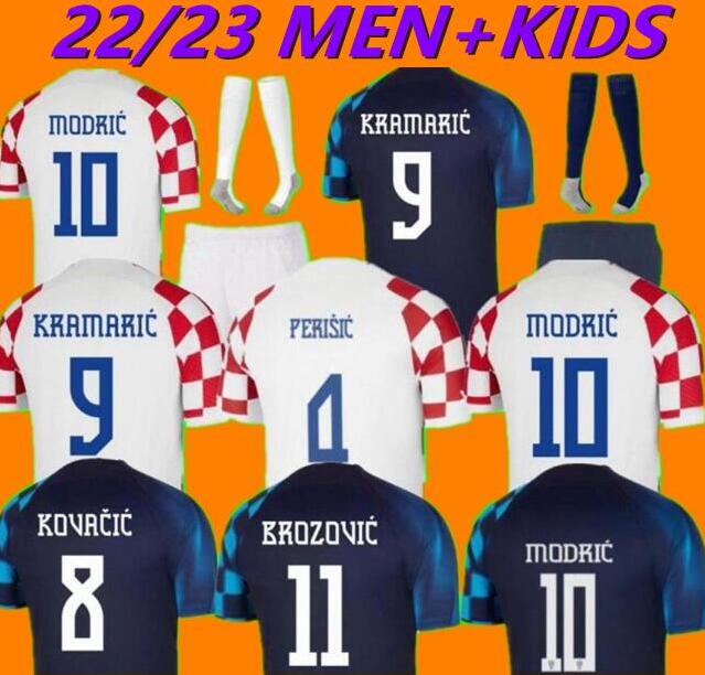 

XXXL 2022 Croatias MODRIC soccer jersey World Cup national team MANDZUKIC PERISIC KALINIC 22/23 Croazia football shirt KOVACIC Rakitic Kramaric Men Kids Kit Croaci