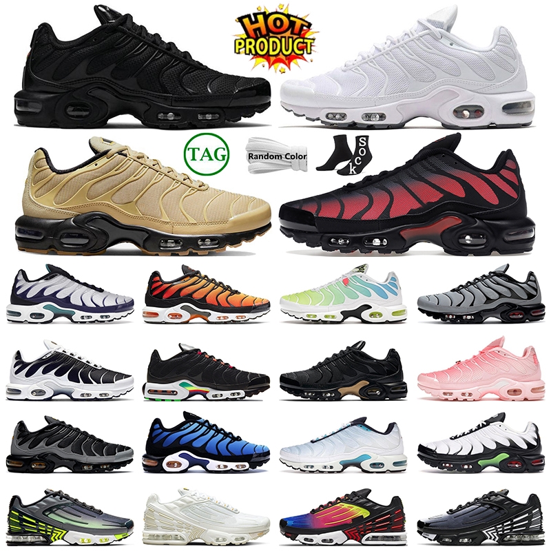

tn plus 3 running shoes men women tns terrascape Gold Bullet Bred Reflective White Grape Ice Triple Black Blue Fury trainers sports sneakers, #4