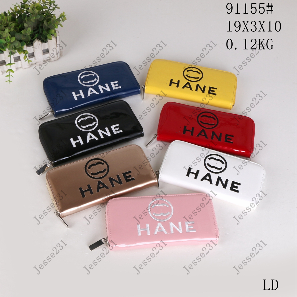 

Classic Designer Wallets Women Wallet men Leather Single Zipper purse Long Card Holders Coin Purses Lady Clutch Wallets 7 colors, Red