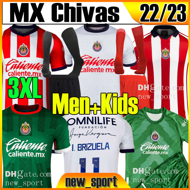 

XXXL 2022 2023 MX Chivas Soccer Jerseys I. BRIZUELA Guadalajara 22/23 A. VEGA G. SEPULVEDA J. ANGULO F. BELTRAN L. OLIVAS J. MOLINA M. PONCE Special Men Women Football Shirt top, 22 23 special