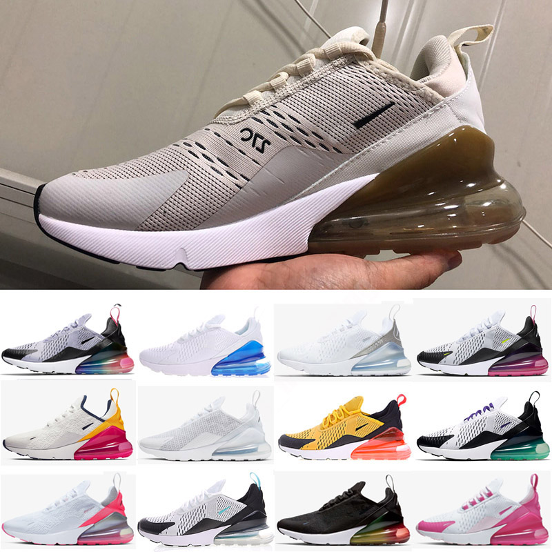 

Shoes Mens Running Trainers Sports Sneakers Triple White Black Rose Dusty Cactus Photo Blue University Gold Neon Green 270 Men Woman Oreo Barely, Color 21