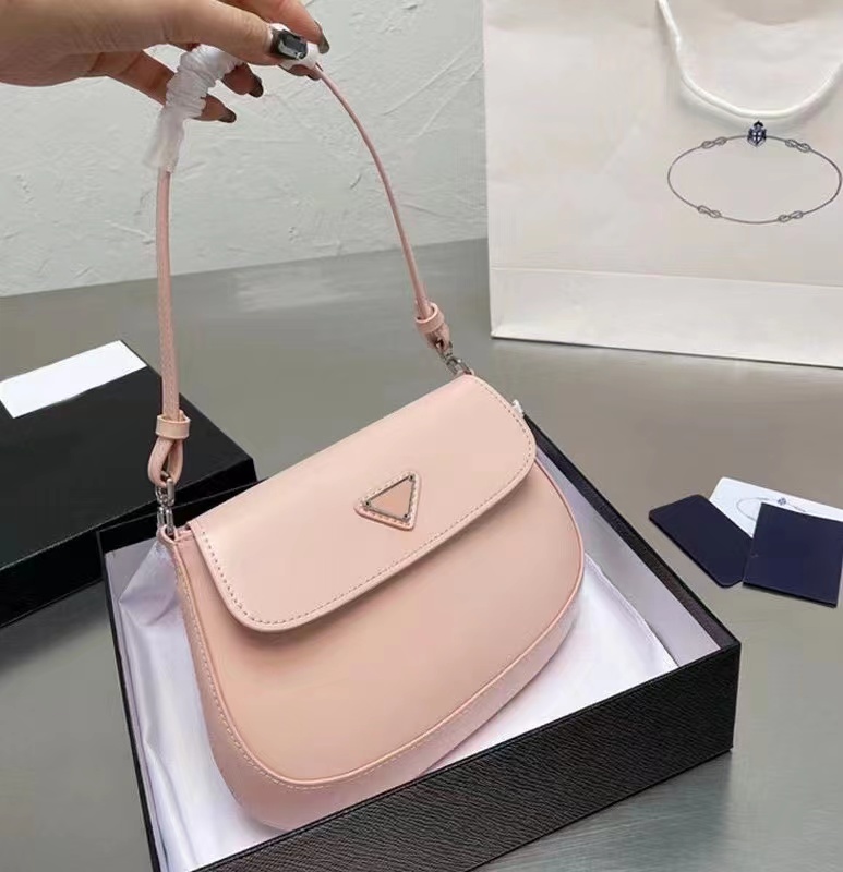 

Designer handbag Luxury designer handbags Women Shoulder Leather Classic Brand Underarm Hobo Bags Fashion Lady Purses Wholesale, Pink 27*18cm