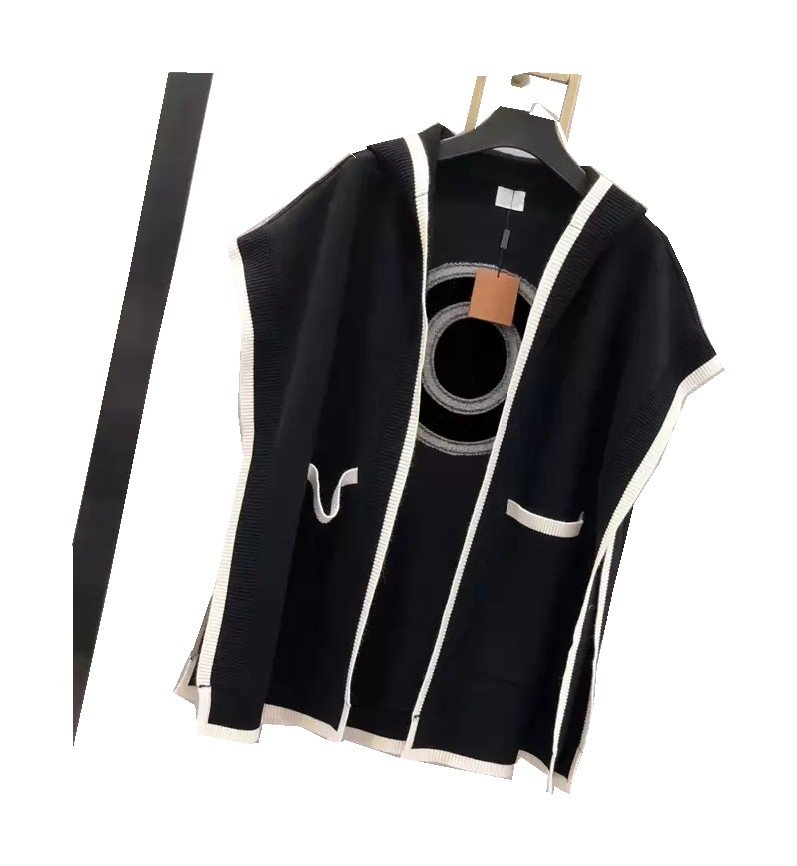 

Classic Womens Cape High end quality Autumn SpringWinter Coats Styles Letter Pattern Trendy Lady Streetwear Cardigan Design Knitting Top, Waiting for update