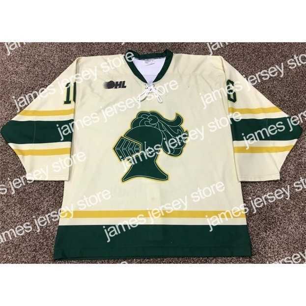 

Hockey Nik1 Rare Vintage MAX DOMI London Knights Hockey Jersey Embroidery Stitched Customize any number and name Jerseys, Custom any name any number