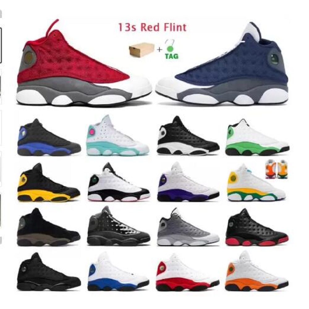 

Eur36-40 Woman Jumpman 13 13S Basketball Shoes Mens High Flint Bred Island lucky Green Red Dirty Hyper Royal Starfish Game Black Cat Court Purple Grey Toe Sneakers, # 26