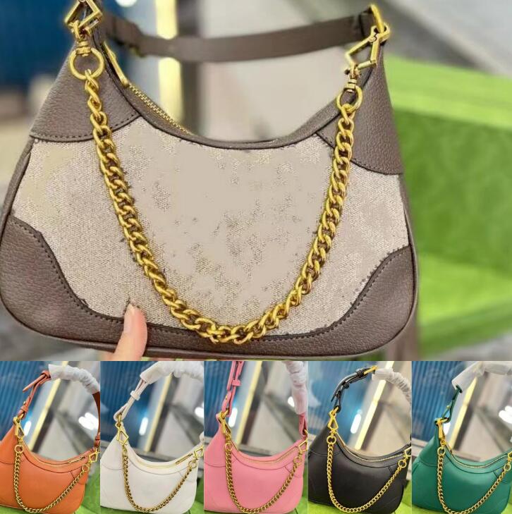 

Hobo Half Moon Mini Crossbody Shoulder Chain Bags Shopping Women Envelope Zipper Handbags Waterproof Handbag Purse Fashion Letters Top Quality Wallet, Pink