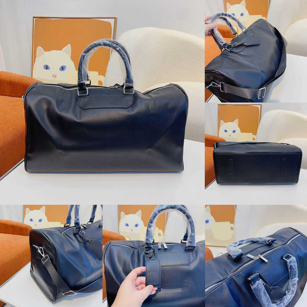 

Evening Bags Duffel Designer Gym Luggage Handbag High Capacity Leather Luxury Crossbody Unisex Yoga Sports travel handbags 221029, Black