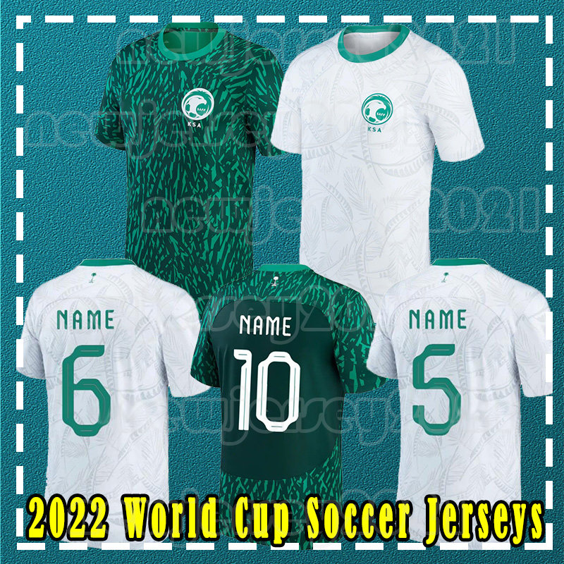 

22-23 Saudi Arabia Soccer Jerseys national team FORSBERG Salem Al Dawsari Abudullah Alhamddan Firas Albirakan Arabia YASIR SULTAN home away Football Shirt Uniforms, Men jersey+patch(sha te)