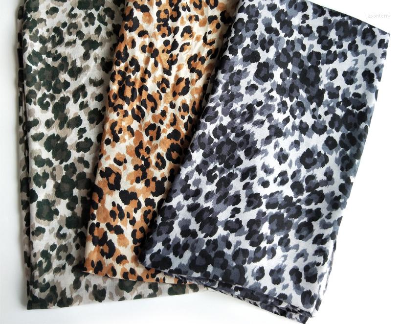 

Scarves 2022 Cotton Leopard Print Scarf Shawls Soft Women Long Hijab 3 Color