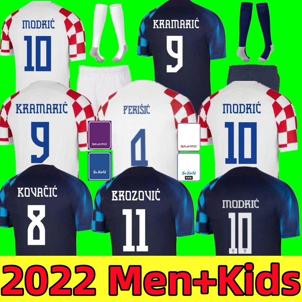 

2022 Croacia MODRIC soccer jerseys Croatia World Cup national team MANDZUKIC PERISIC KALINIC 22 23 Croazia football shirt KOVACIC Kramaric Men Kids Kit jersey, Color 5