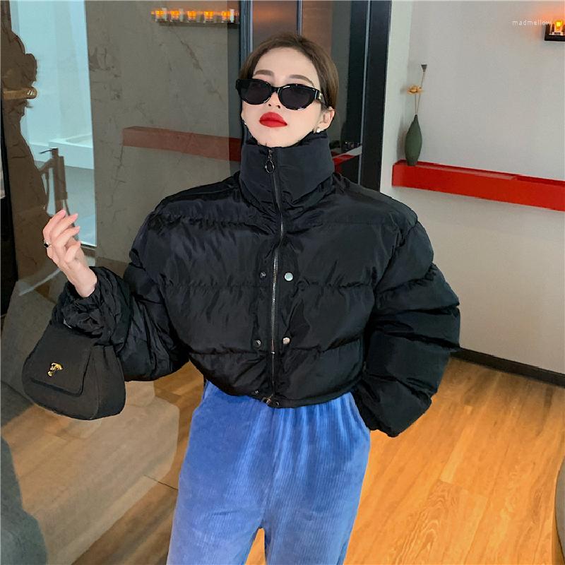 

Women's Down Black Short Coat Women Jacket Stand Collar Winter Fashion Oversize Waterproof Thicken Warm Duck Feather Female Outwear