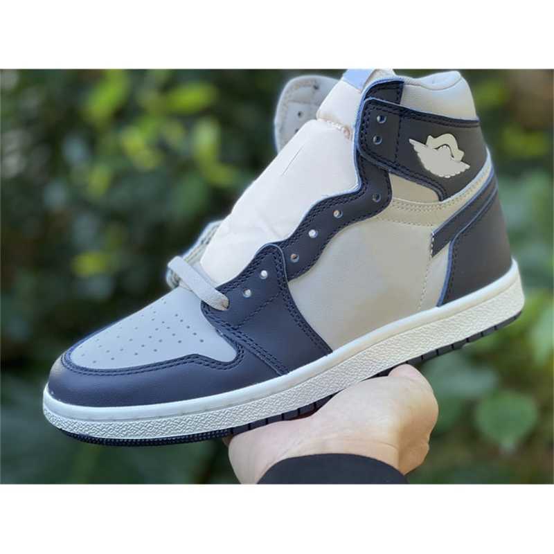 

Shoes Air Authentic Basketball College Navy Summit White Tech Grey Retro Men Sports 1 High 85 Georgetown, All with original logo