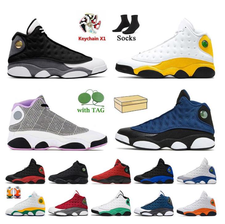 

Jumpman 13 13S Basketball Shoes Mens High Flint Bred Island lucky Green Red Dirty Hyper Royal Starfish He Got Game OG Black Cat Court Purple Grey Toe Sneakers