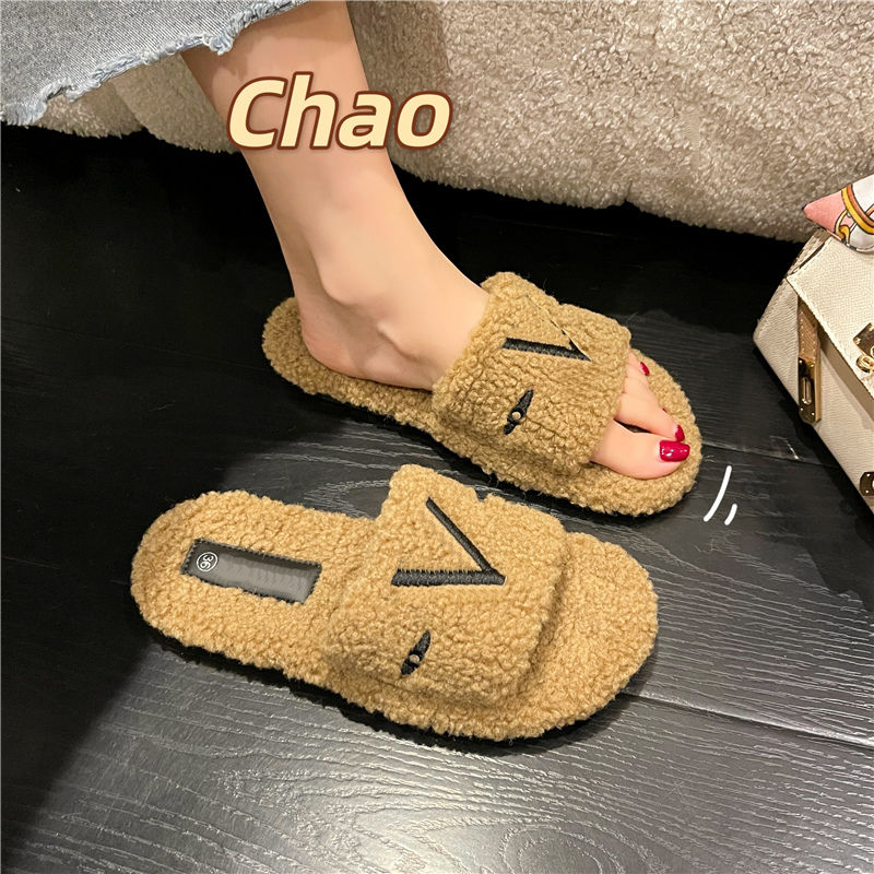 

Designer Slipper Luxury Sandal Slippers Brand Slides Women Mens Slippers Flat Black Fuzzy Bottom Flip Flop Sneakers Boots Shoe 2211282D, V1