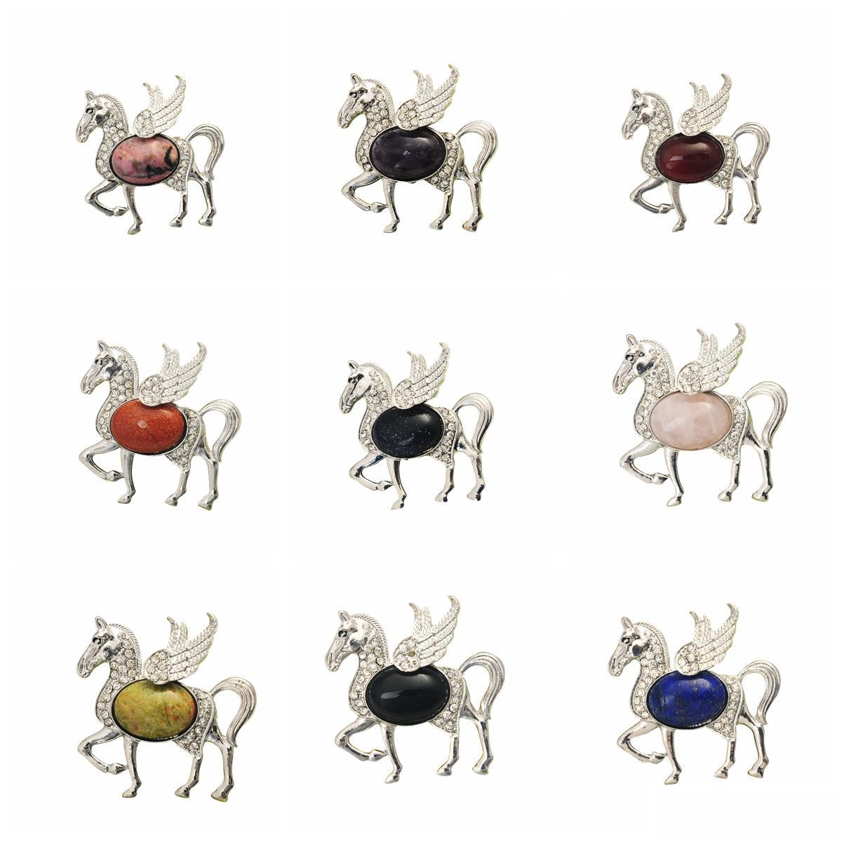 

Pendant Necklaces Diamond Studded Winged Horse Pendant Necklace Sterling Sier Dinty Jewelry Gifts For Mom Women Teen Girls Drop Deli Dhase