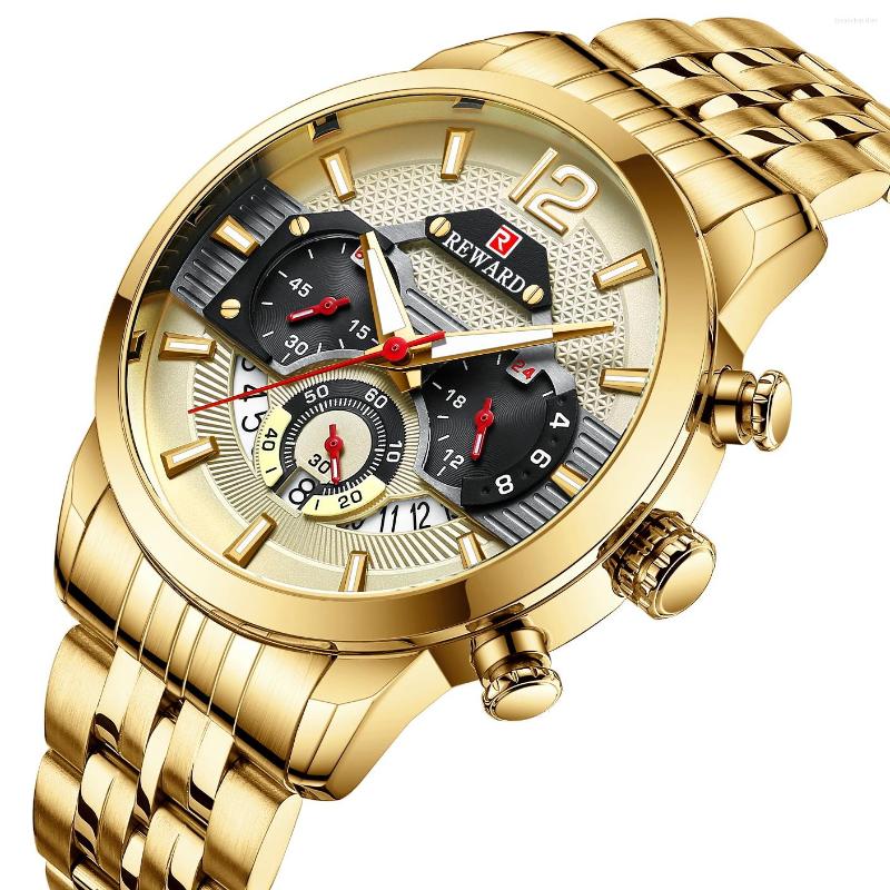 

Wristwatches 2022 Blue Mens Watches Top Watch Men Waterproof Sport Quartz Chronograph Wrist Man Relogio Masculino, 5 no box
