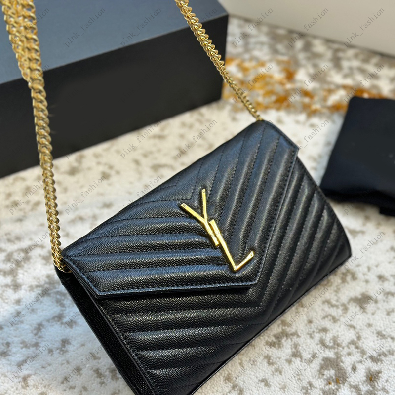 

Luxury Bag Designer Smooth Leather Fashion Classic Wallet Square Womens Travel Handbags Brand Metal Sign Shoulder Clutch Bags 281, Y1