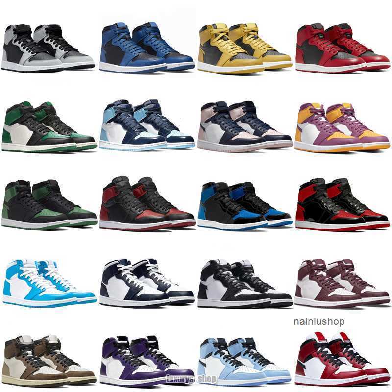 

2023 Jorden1s Jordens Jorden Jorda 1 Basketball Shoes Jumpman 1S Mens Womens Dark Mocha University Red UNC Light Smoke Grey Hyper Chicago Bred OG designer shoes, 28