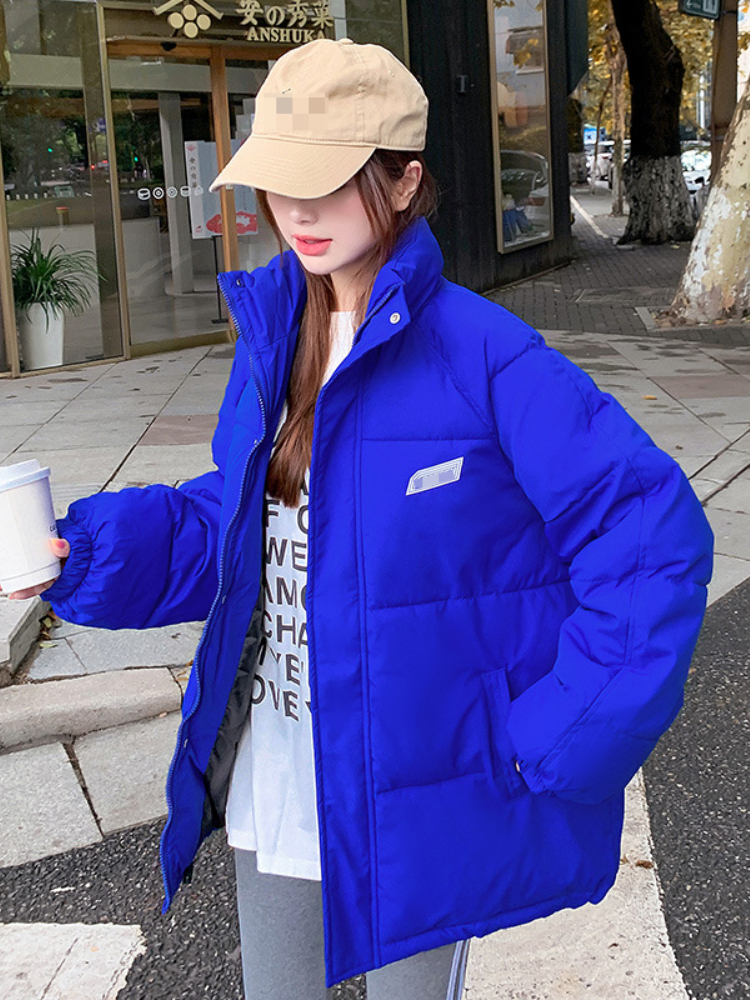 

Women's Down Parkas Coat Winter Jacket Sports Loose Parka Thickened Stand Collar Oversized Clothing Puffer 221125, Blue