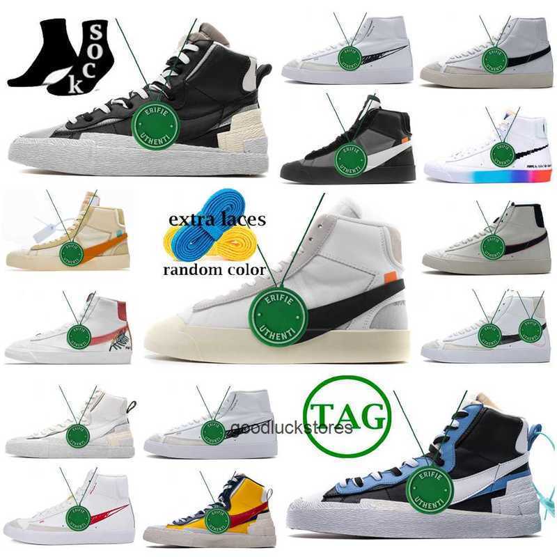 

2023 blazer mid 77 shoes vintage low men women running shoe triple black white Multi Color Pink Foam Pacific Blue Kumquat Popcorn mens, Box