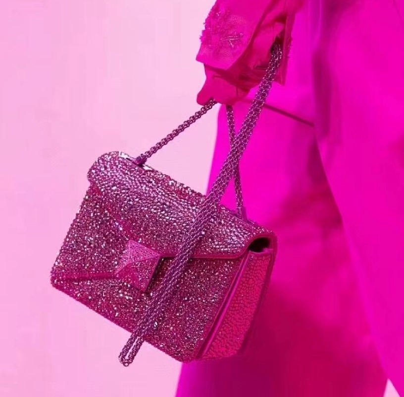 

New Large Rivet Chain Small Diamonds Square Bag Fashion One Shoulder Big Capacity Hand-held Diagonal Bags Top Brand Luxury Women's Bag 2303, Yellow