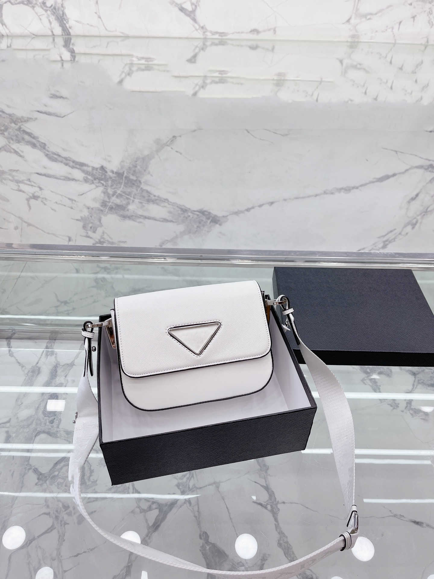 

Fashion Prad Summer Women's Bags Designer Bags Crossbody Shoulder Postman Handbags Versatile Black White