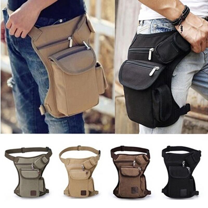 

Waist Bags Men Canvas Drop Leg Bag Fanny Pack Belt Hip Bum Military Travel Multi-purpose Messenger Purse Pouch Thigh, Army green