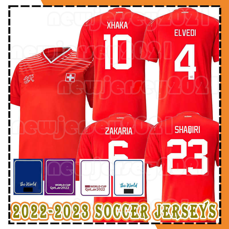 

2022 Switzerland Soccer Jersey national team 22-23 KOEHN RODRIGUEZ COEMERT SCHAER ZAKARIA FREULER FASSNACHT VARGAS home away Men football Shirt uniforms, Men jersey+patch(rui shi)