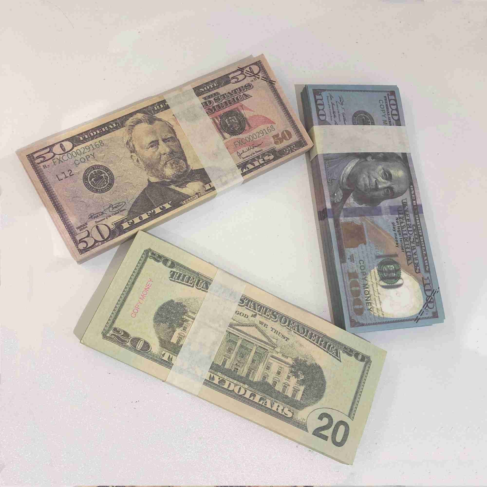 

Prop Money Euro Party 20 50 100 Dollar Bills Free Bars Currency Notes Props Lifelike Christmas Paper Bank Note Movie Copy Canadian British