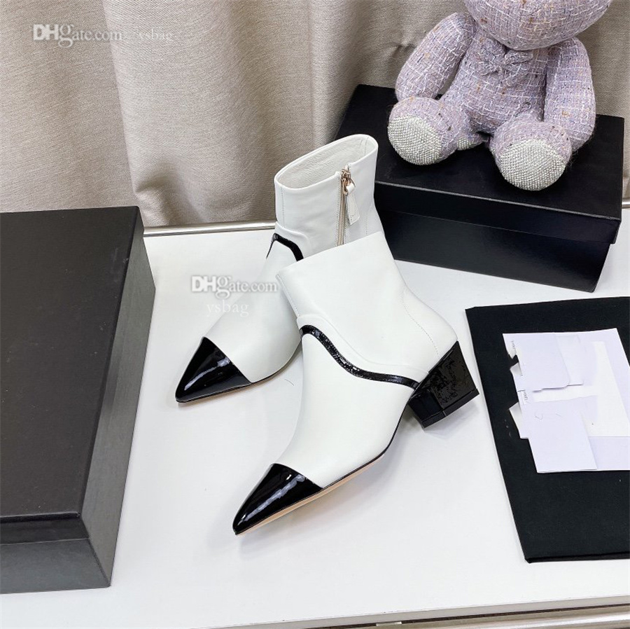 

Designer CCs Ankle Boots Fashion Leather Booties Channel Women Winter Boot Shoes Letters Woman sdfsdg, 2-5cm