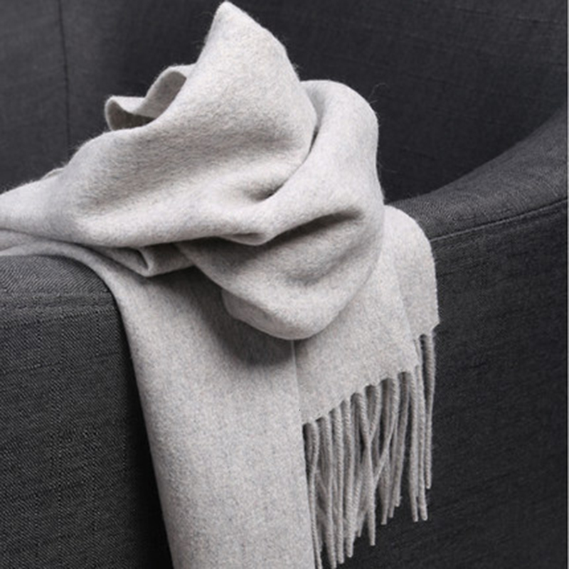 

Scarves Luxury Winter 100 Cashmere Scarf Men Wool Scarf Women Thick Warm Neck Solid Color Shawls Wrap Femme Pashmina Scarf 221128