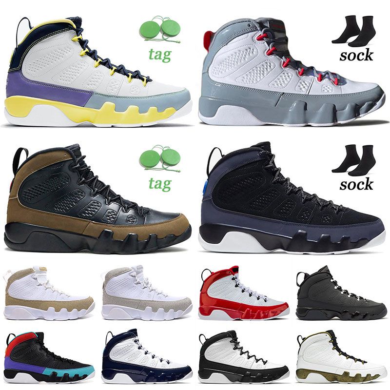 

9s Fire Red Boots New Jumpman 9 Oliver Green Brown Basketballs Shoes Mens US13 Brown Charcoal Red Oregon Duck Carbon Fiber Unc Racer Blue Ankle Snow Booties Sneakers, A08c2 unc