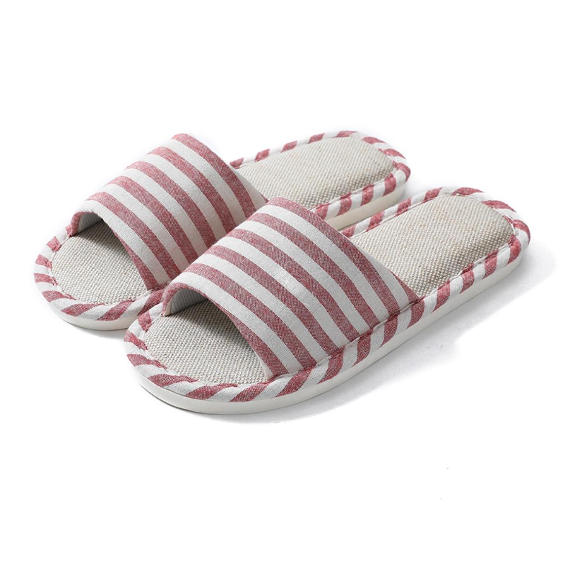

Female home slipper autumn winter four seasons cloth art anti skid indoor guest shoe manufacturer direct s5957466