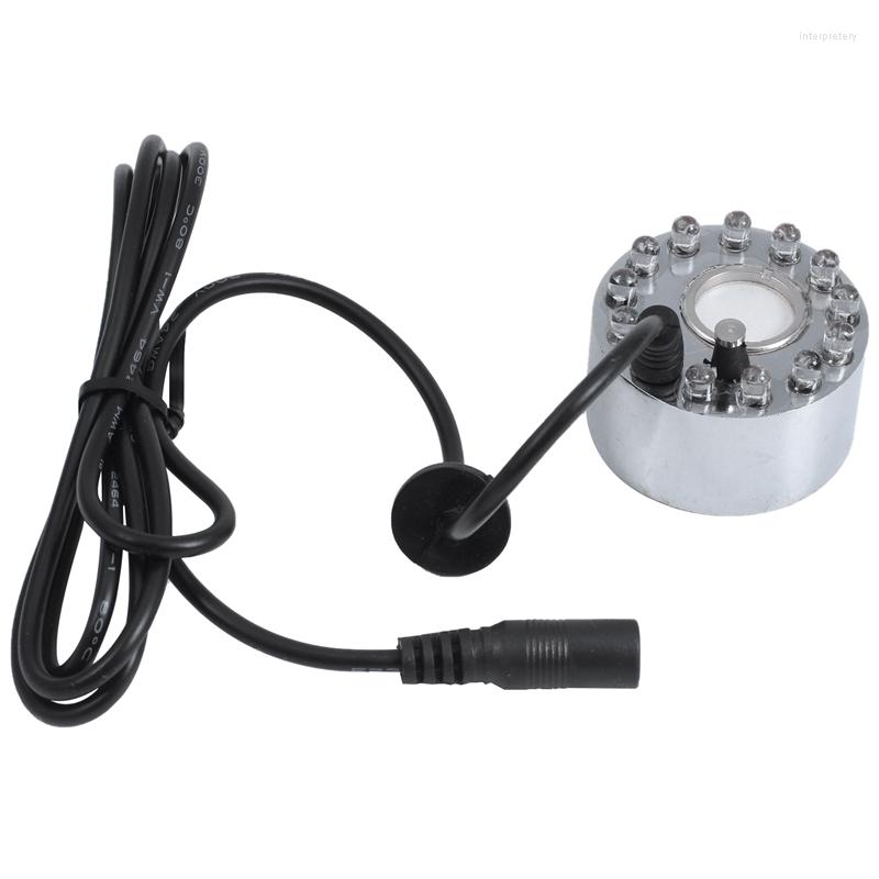 

Watch Repair Kits 24V Color Changing Ultrasonic Mist Maker Fogger Water Fountain Pond Atomizer Air Humidifier 12 LED With Adapter