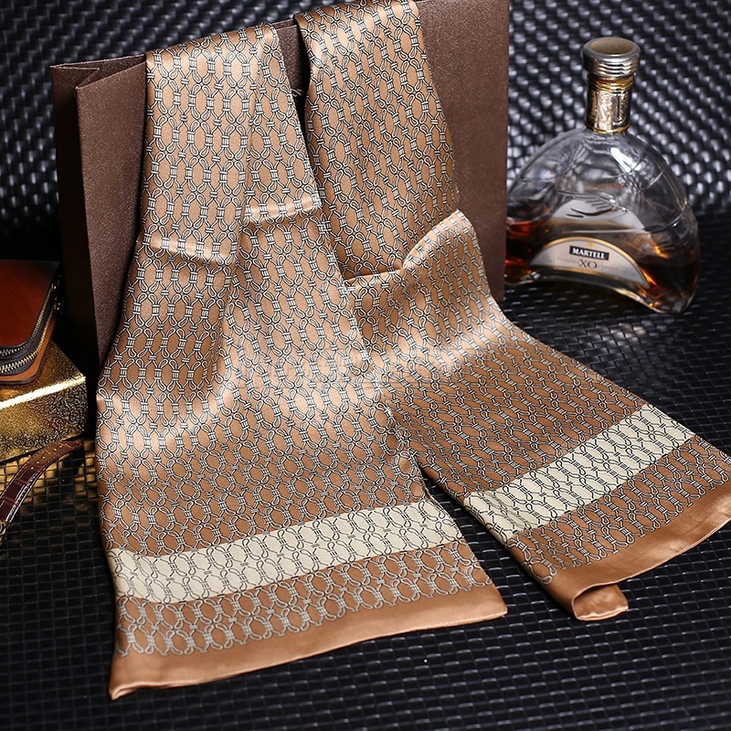 

Scarves Men's 100 Real Silk 10mm Twolayers Long Scarf Shawl Wrap Neckerchief 155x26cm 61"x10" WJ131 221128