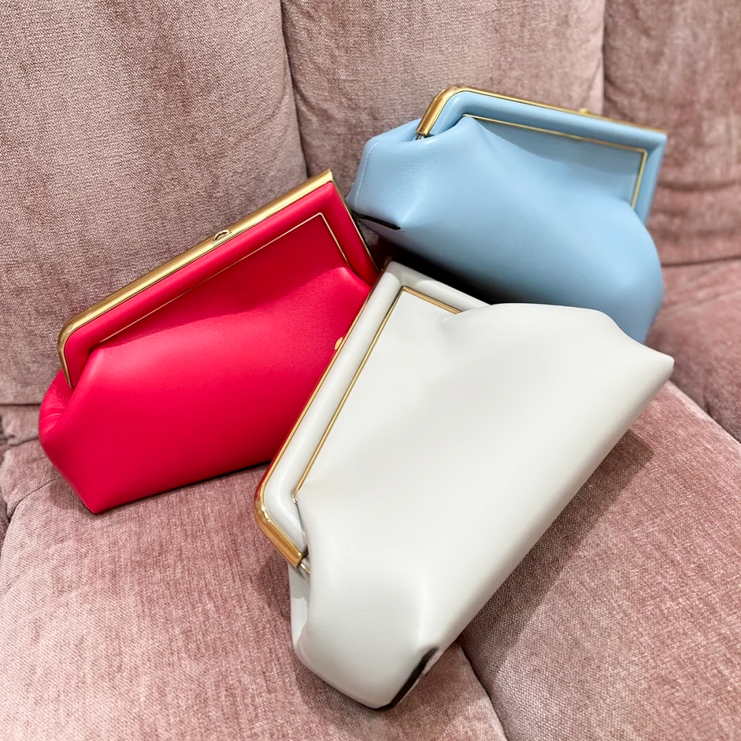 

Famous fashion Fend First crossbody shoulder Bag large handbags strap Women's men tote Metal buckle clutch Evening Genuine Leather vintage travel alma chain casual, White