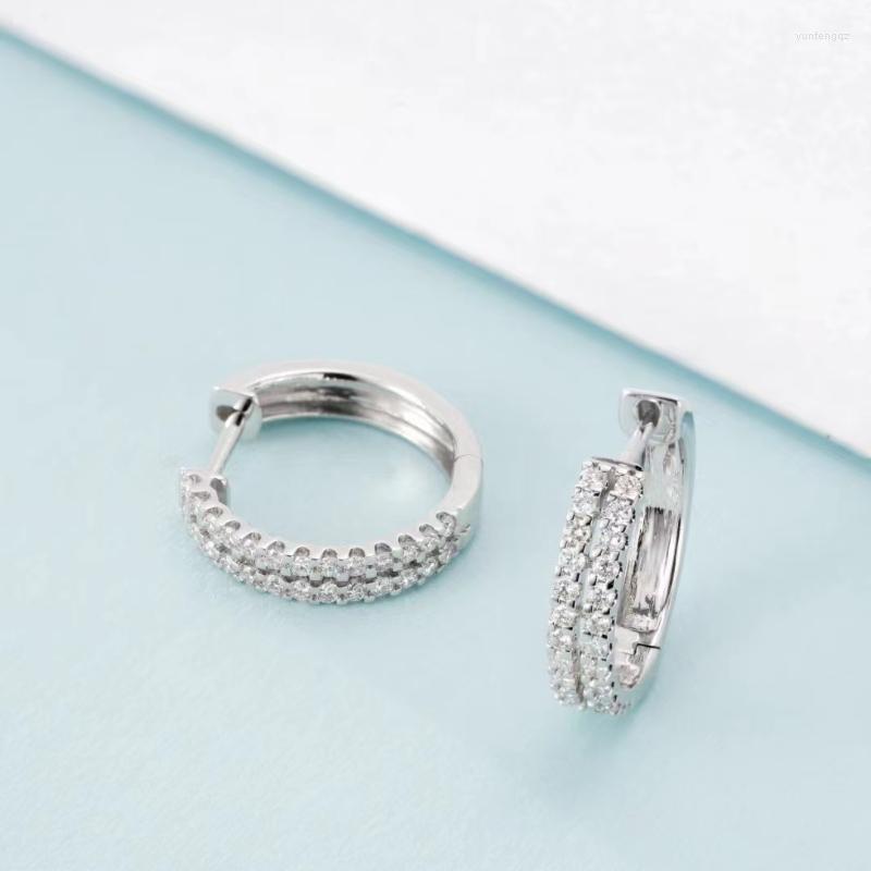 

Stud Earrings 18K Rose Gold&White Gold Real Diamond 0.36 Carat For Women Cute Bowdnot Engagement Fine Jewelry