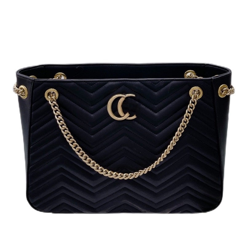 

2022 new Fashion Handbags Shoulder Luxurys Designer Bags Flip cover diagonal Messenger Crossbody Handbag metal chain gold silver women Handbag Genuine Leather bag, Black1