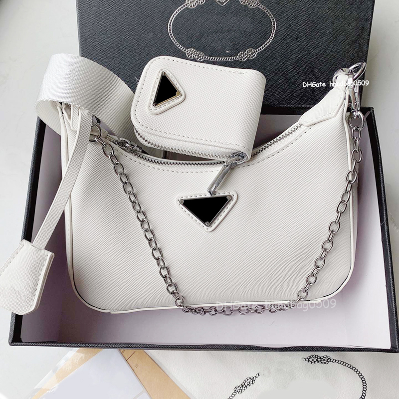 

Designers bag Cross Body womens Luxurys handbags hobo purses lady handbag crossbody shoulder channel totes fashion Wallet bags Multifunctional three-in-one, White