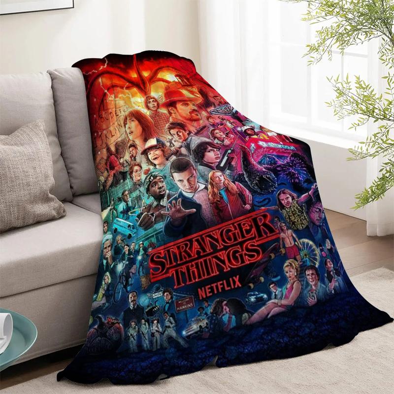 

Blankets Stranger Things Shaggy Throw Blanket For Sofa Bedspread On The Bed Fluffy Soft Bedroom Decoration Boho Home Decor Anime